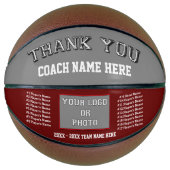 Maroon, Gray, Basketball Trainer Geschenke (Vorderseite)