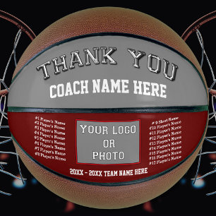 Maroon, Gray, Basketball Trainer Geschenke