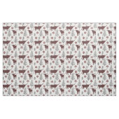 Maroon & Gray Buffalo Kariertes Muster Stoff (Fat Quarter (45,7 x 55,9 cm))