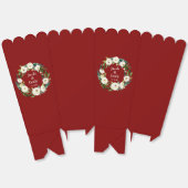 Maroon Greenery Personalisierte Namen Datum Hochze Geschenkschachtel (Ungeklappt)