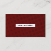 Maroon-halfton-QR-Code Visitenkarte (Rückseite)