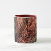 Maroon Handled Layered Trees Tasse (Zentrum)