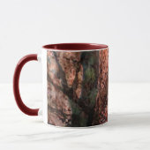 Maroon Handled Layered Trees Tasse (Links)