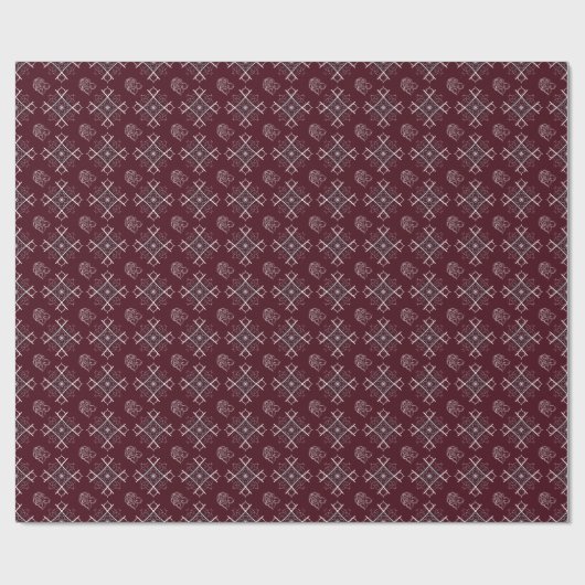 Maroon-Hartpapier Geschenkpapier (Flach)