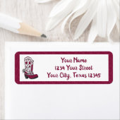 Maroon Heart Gemustert Boot (Insitu)