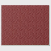 Maroon Henna Swirl Pattern Geschenkpapier (Flach)
