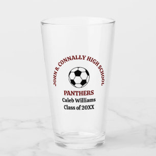 Maroon High School Fußballmannschaft Personalized Glas