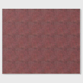 Maroon Imitate Textured Leather Geschenkpapier (Flach)