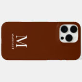 Maroon individualisierbarer Name Erstmalig Case-Mate iPhone Hülle (Rückseite (Horizontal))