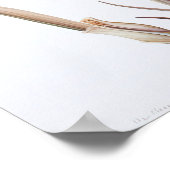 Maroon Iris Blume Art Print Poster (Ecke)