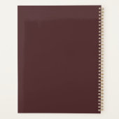 Maroon Islamic Art Geometric Musterplaner Planer (Rückseite)