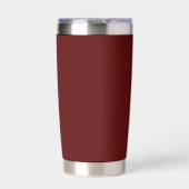 Maroon isolierter Becher mit individuellem Markent (Vorderseite)