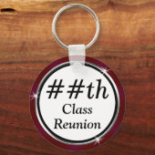 Maroon JEAR, preiswerte Klasse Wiedersehen Geschen Schlüsselanhänger (Rückseite)