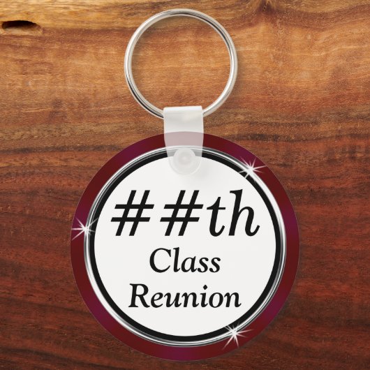 Maroon JEAR, preiswerte Klasse Wiedersehen Geschen Schlüsselanhänger (Rückseite)