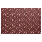 Maroon Lacrosse White Sticks Gemustert Stoff (Fat Quarter (45,7 x 55,9 cm))