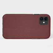Maroon Leather Look iPhone 5 Fall Case-Mate iPhone Hülle (Rückseite (Horizontal))