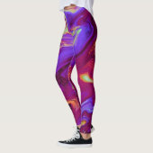 Maroon-Leggings und Lila Fun Workout Leggings (Links)