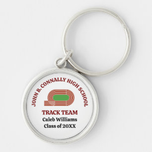 Maroon Leichtathletik-Team individuell gestaltete Schlüsselanhänger