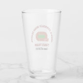 Maroon Leichtathletik-Team Individuelle High Schoo Glas (Rückseite)