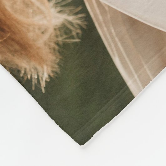 Maroon Liebe Herzt Paare Foto Valentines Fleecedecke (Ecke)