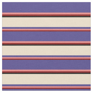 Maroon, Light Coral, Dark Slate Blue, Tan & Black Stoff