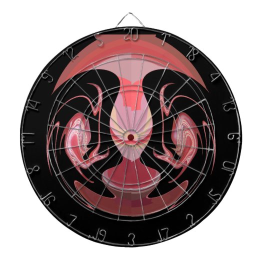 Maroon Majestät: Rustikale Strahlung in texturiert Dartscheibe (vorne)