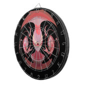 Maroon Majestät: Rustikale Strahlung in texturiert Dartscheibe (Vorderseite rechts)