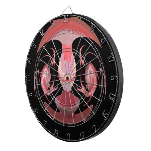 Maroon Majestät: Rustikale Strahlung in texturiert Dartscheibe (Vorderseite rechts)