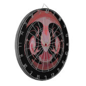 Maroon Majestät: Rustikale Strahlung in texturiert Dartscheibe (Vorderseite Links)