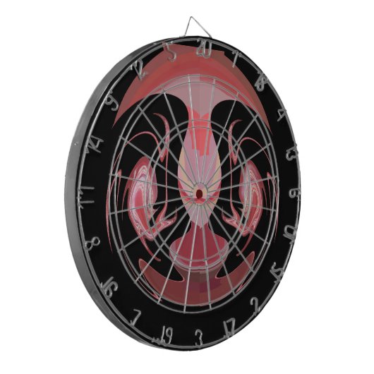 Maroon Majestät: Rustikale Strahlung in texturiert Dartscheibe (Vorderseite Links)