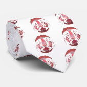 Maroon Majestät: Rustikale Strahlung in texturiert Krawatte (Gerollt)