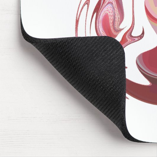 Maroon Majestät: Rustikale Strahlung in texturiert Mousepad (Ecke)