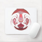 Maroon Majestät: Rustikale Strahlung in texturiert Mousepad (Mit Mouse)