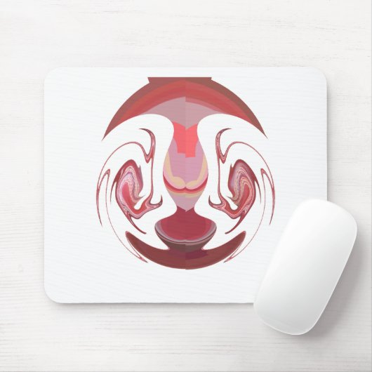 Maroon Majestät: Rustikale Strahlung in texturiert Mousepad (Mit Mouse)