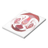 Maroon Majestät: Rustikale Strahlung in texturiert Notizblock (Rotiert)