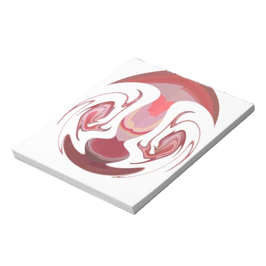 Maroon Majestät: Rustikale Strahlung in texturiert Notizblock (Rotiert)