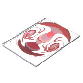 Maroon Majestät: Rustikale Strahlung in texturiert Notizblock (Linke Seite)