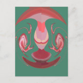 Maroon Majestät: Rustikale Strahlung in texturiert Postkarte (Vorderseite)