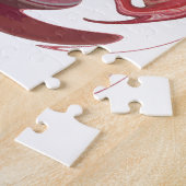 Maroon Majestät: Rustikale Strahlung in texturiert Puzzle (Seite)