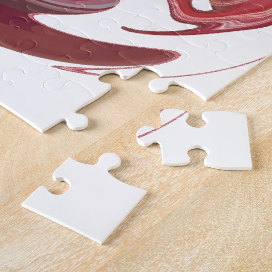 Maroon Majestät: Rustikale Strahlung in texturiert Puzzle (Seite)