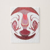 Maroon Majestät: Rustikale Strahlung in texturiert Puzzle (Vertikal)