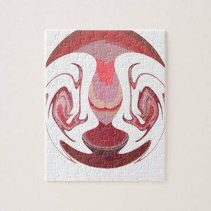 Maroon Majestät: Rustikale Strahlung in texturiert Puzzle