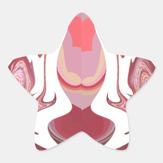 Maroon Majestät: Rustikale Strahlung in texturiert Stern-Aufkleber (Vorderseite)