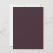 Maroon Marble Watercolor Save the Date (Rückseite)
