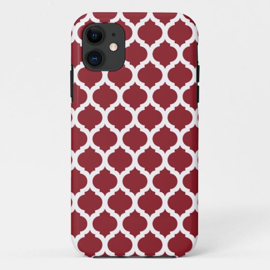 Maroon marokkanische Muster iPhone 5 Fall Case-Mate iPhone Hülle (Rückseite)