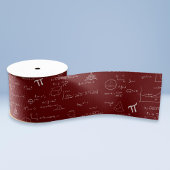Maroon Math Equations Formeln Algebra Ribbon Ripsband