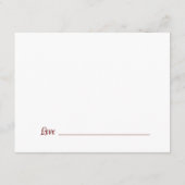 Maroon Math Graduation Party Advice for Graduate Begleitkarte (Rückseite)