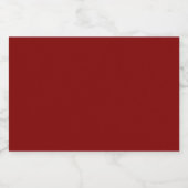 Maroon Mini Schaumweinetikett (Einzelnes Label)