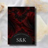 Maroon Minimal Elegant B&W Muslim Islamischer Mehn Einladung