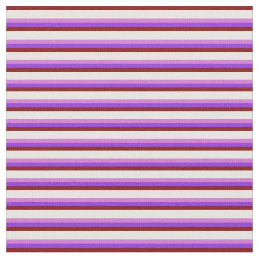 Maroon, Minzcreme, Orchid und Lila Muster Stoff (Nahaufnahme)